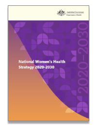 Cover of the National Womens Health Strategy 2020 to 2030